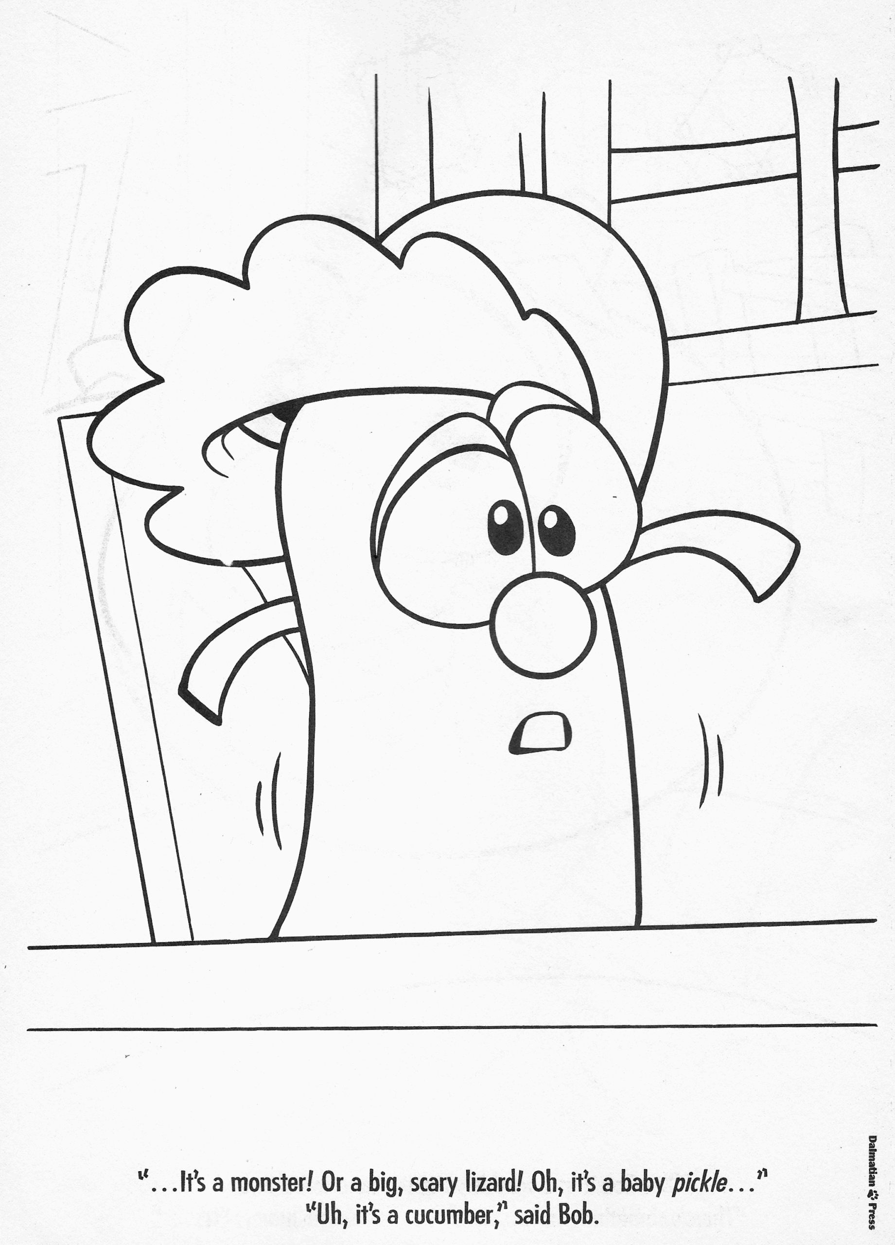 veggietales characters coloring pages