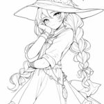 Witchy Anime Coloring Book A Magical Journey Through The Land Of Enchantment