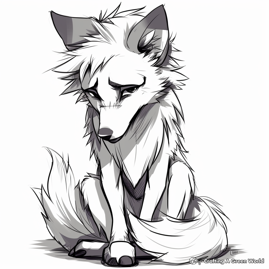 Wolf Anime Coloring Pages Free Printable Wolf Anime Coloring Pages Free Printable