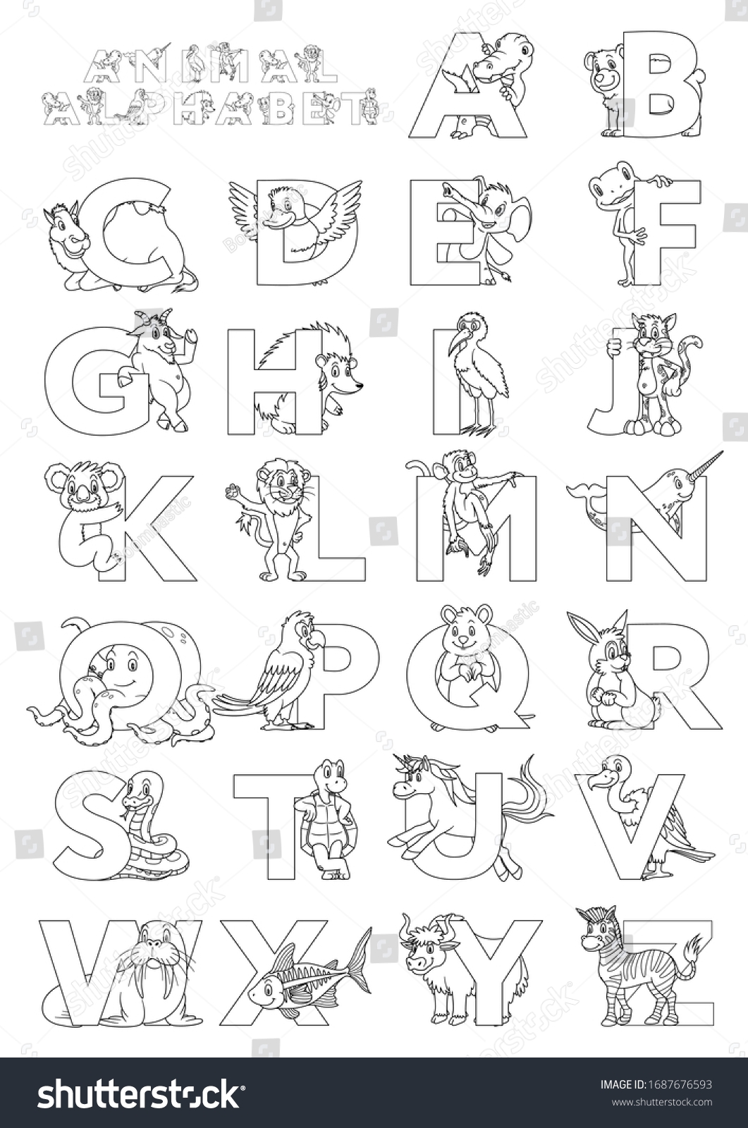 Zoo Animal Alphabet Letters Z Cartoon Stock Vector Royalty Free 1687676593 Shutterstock Zoo Animal Alphabet Letters Z Cartoon Stock Vector Royalty Free 1687676593 Shutterstock